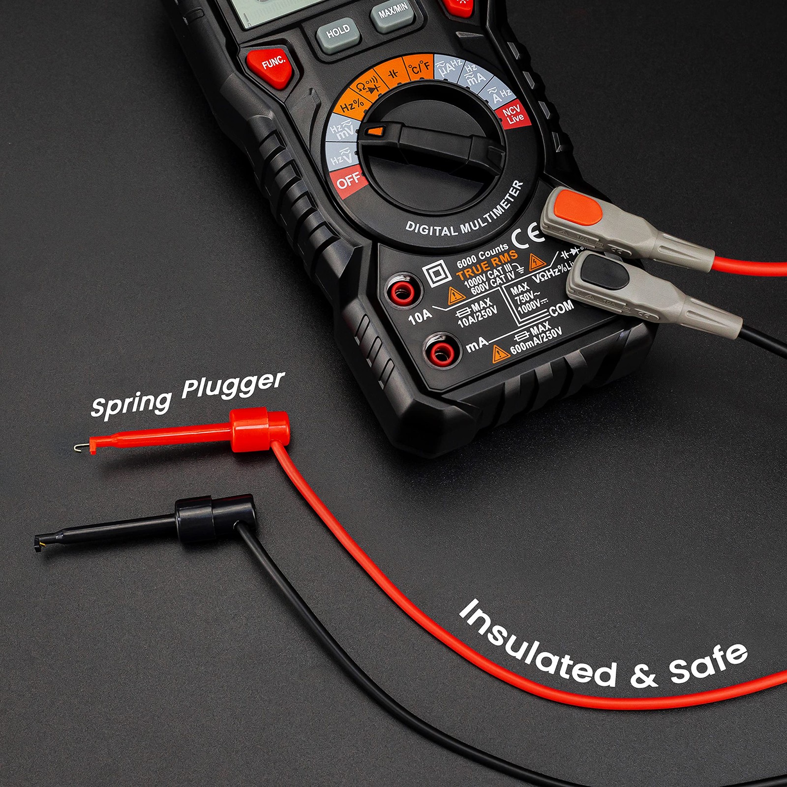 Multimeter Test Lead Set Soft Silicone Leads Kit for Fluke AstroAI INNOVA 11 PCS