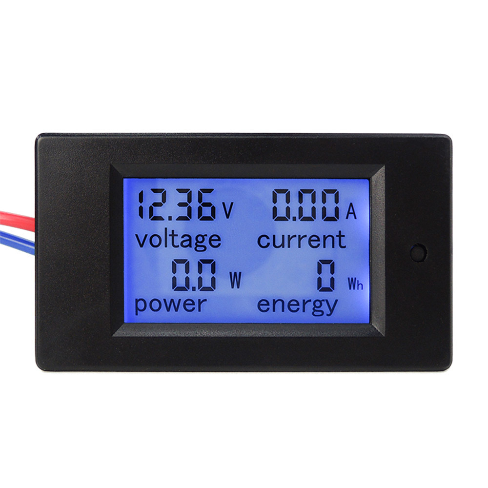 DC 6.5~100V 20-50-100A LCD Digital Combo Panel Display Volt Amp Power Watt Meter