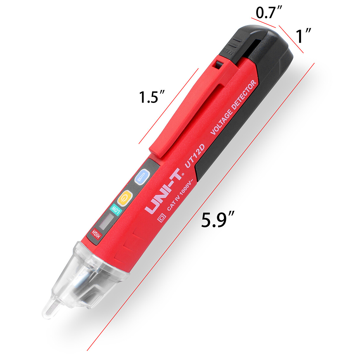 Non-Contact AC Voltage Detector Electrical Tester LED Indicator 90V-1000V UNI-T