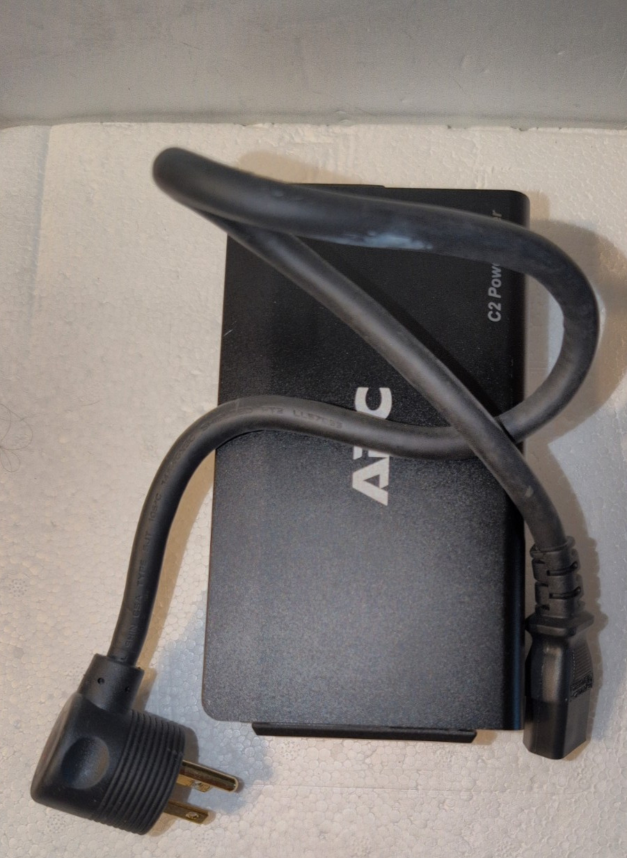 APC C2 power filter with 2 AC/V type outlets 120V 12A/Tested Working
