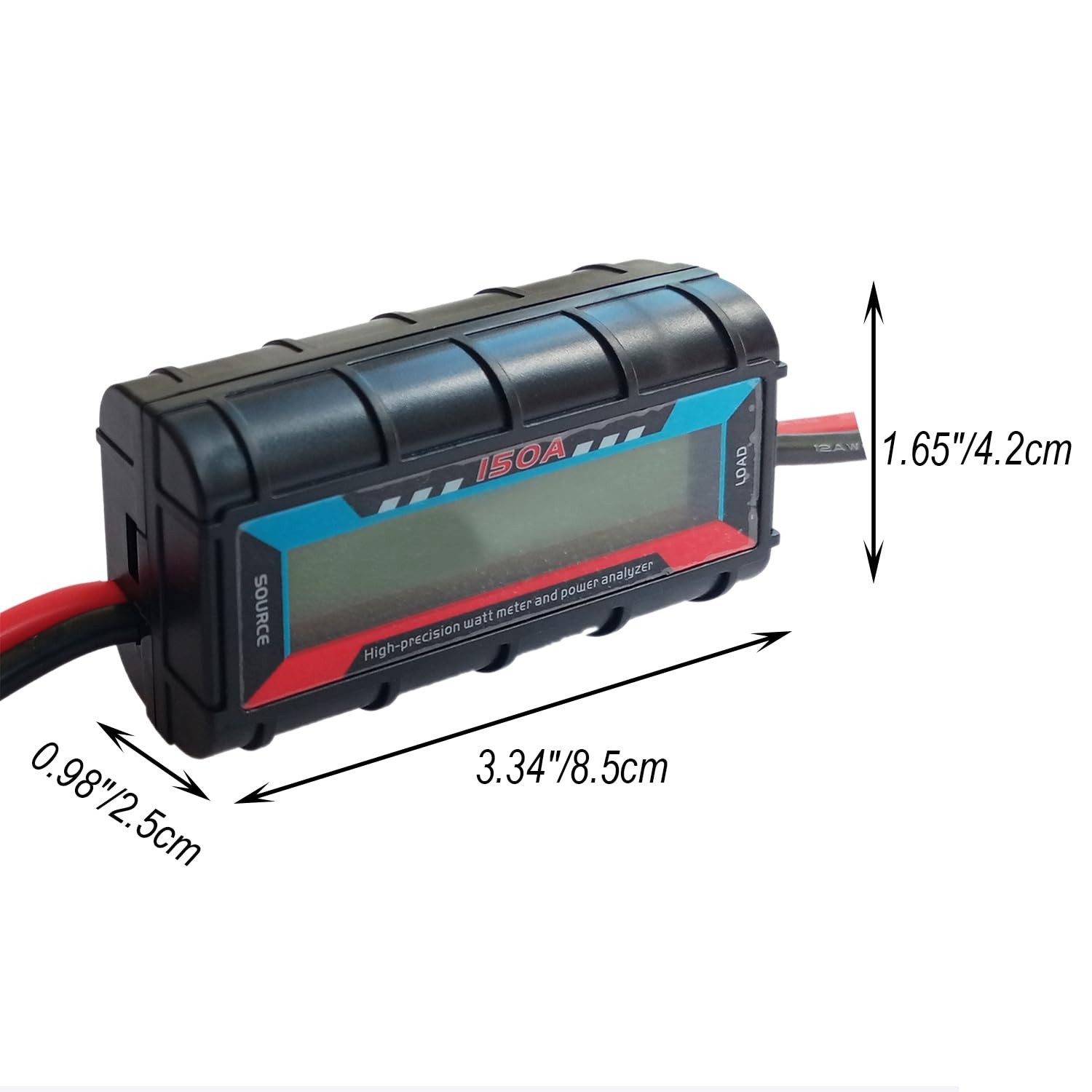 8-in-1 Precision Watt Meter for DC 0-60V, 150A – Ideal for RC and Solar Systems