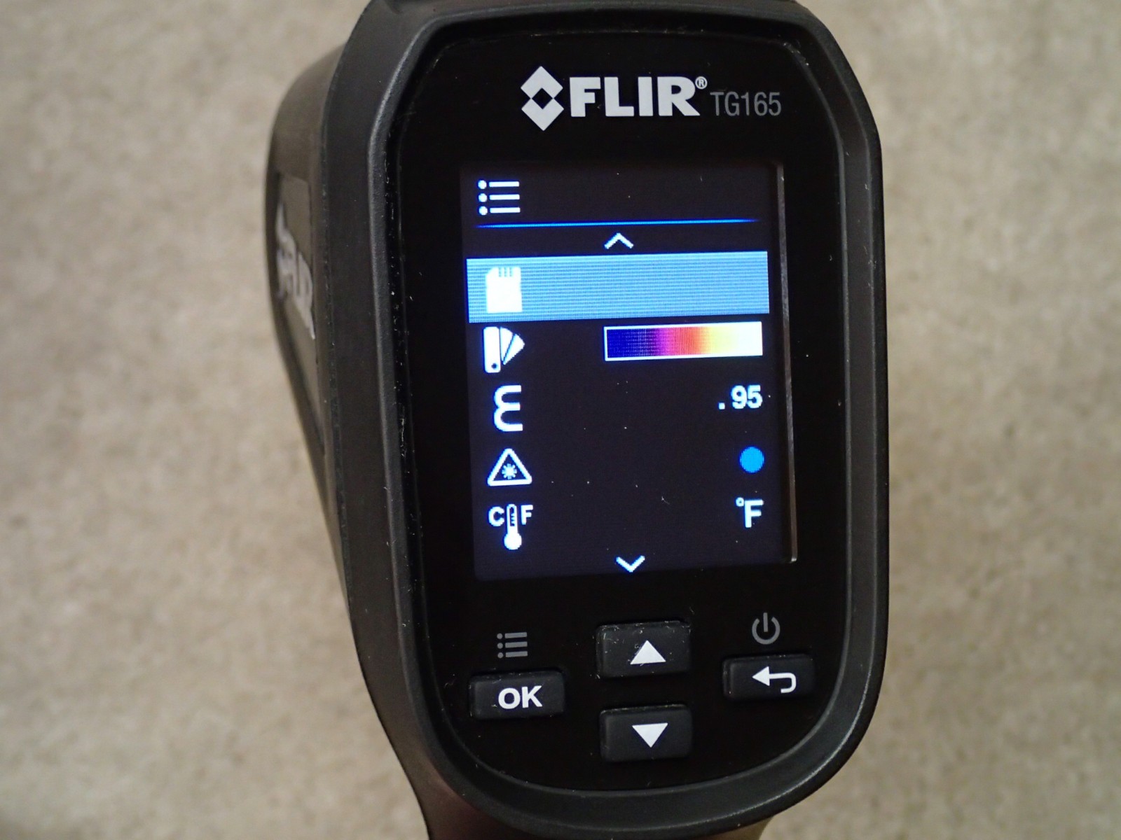 FLIR TG165 Thermal Imaging Camera Thermometer Works but Damage User Item