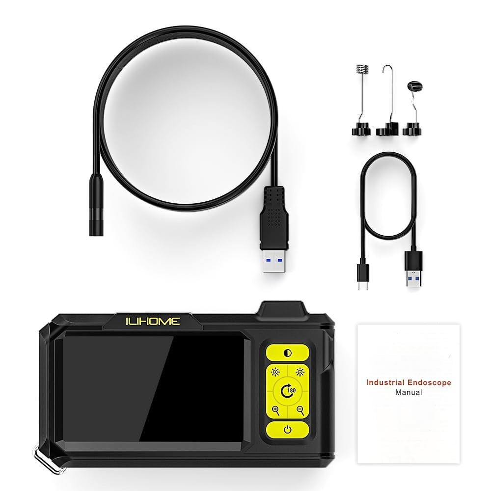 4.3-Inch IPS Borescope Camera with Enhanced Visibility – Ideal for Tight Spaces