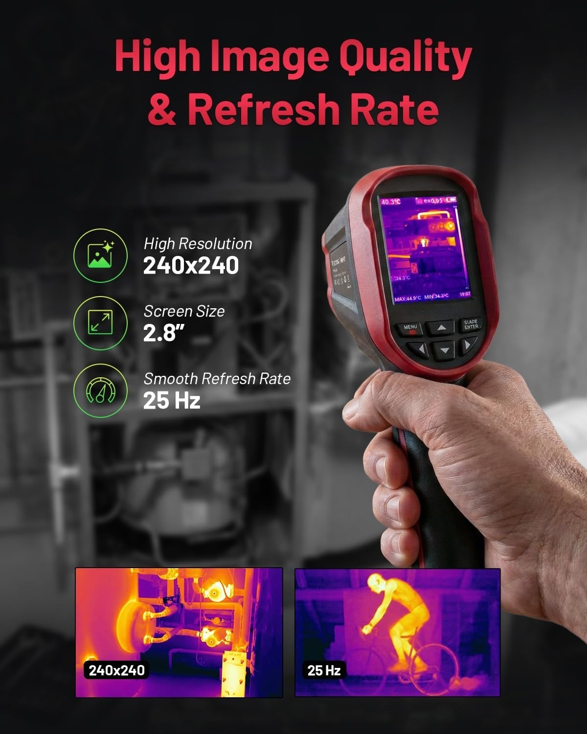 VectorPoint Thermal Camera 240×240 Resolution -4°F to 1022°F Handheld