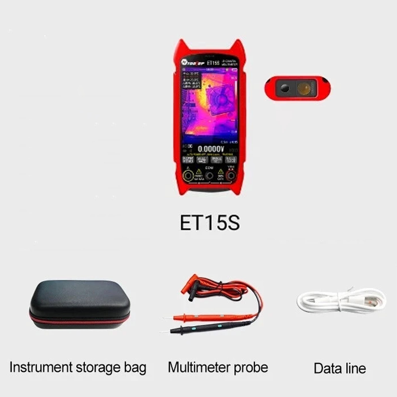 2IN1 Thermal Imager IR Camera Multimeter 256*192 3.5Inch Screen Voltmeter USB PC