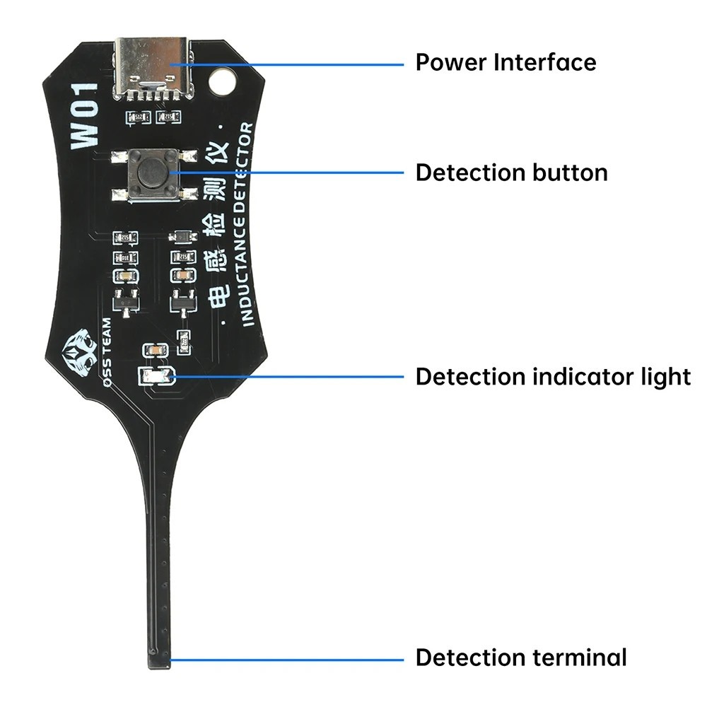 Universal Inductance Tester W01 Inductor Detectors With Compactly Construction