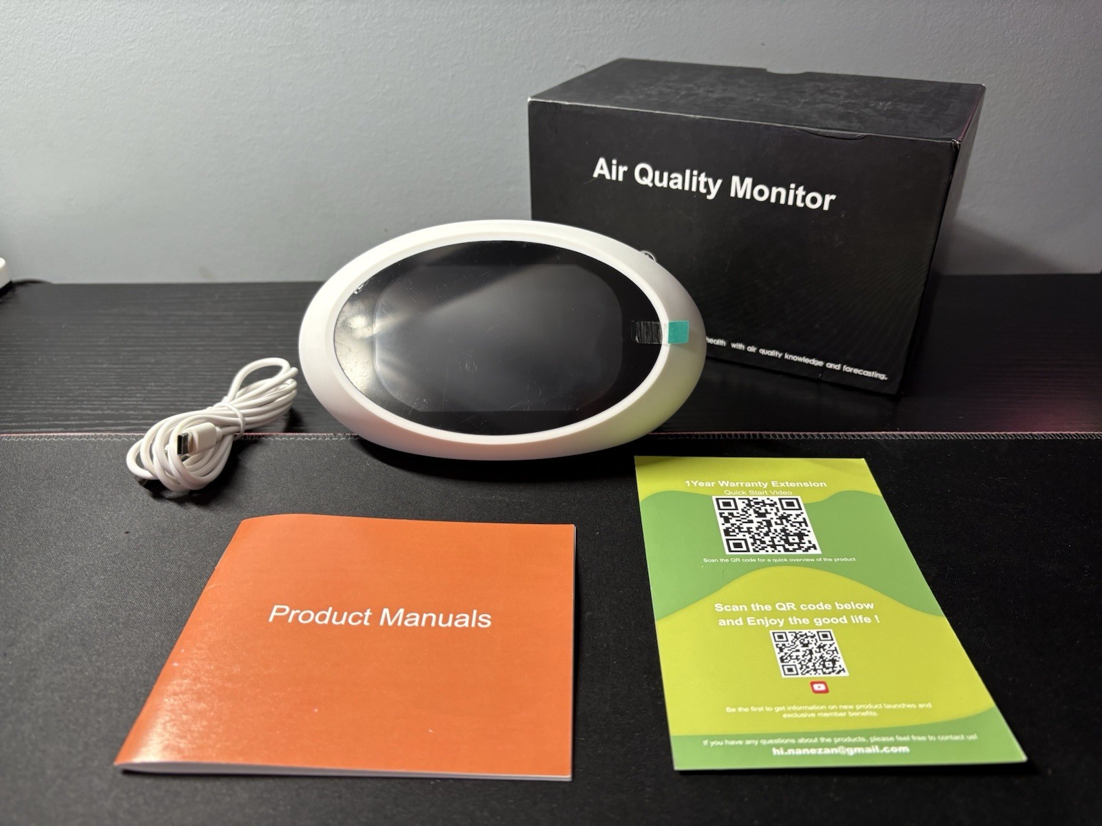 12 in 1 Air Quality Monitor Indoor- Portable Indoor Air Quality Meter for CO2, &
