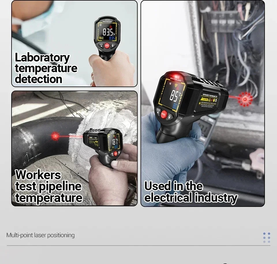 LCD Digital Non-contact Laser IR Infrared Thermometer Temp Meter Temperature Gun