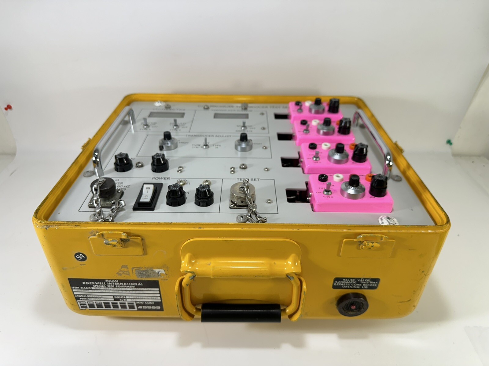 NAAO Rockwell Airplane Central Integrated Test System with Pressure Transducer