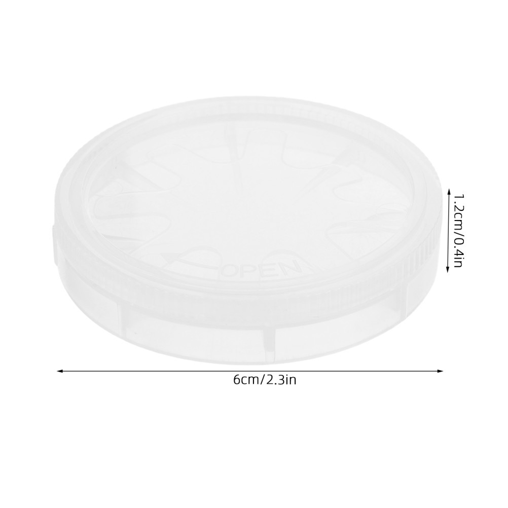 2Pcs Single Wafer Carrier Case: 2″ Cleanroom Storage Box, Includes Container,