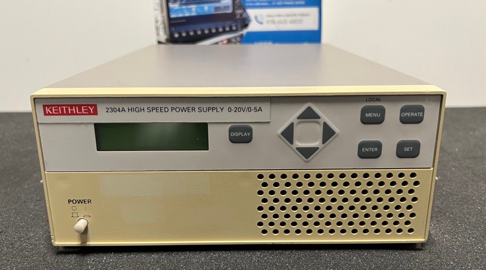KEITHLEY 2304A HIGH SPEED PRECISION POWER SUPPLY, 20V, 5A, 100W