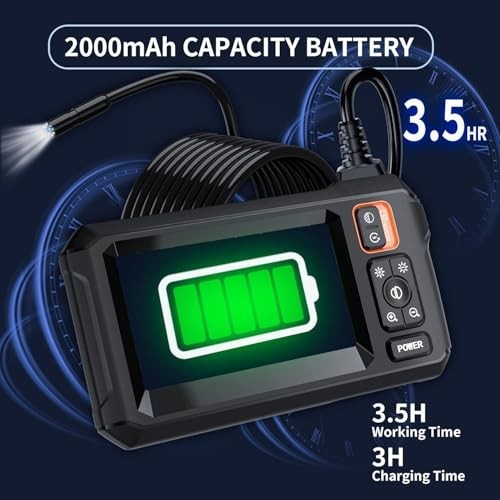 Endoscope Camera 4.3 Inch LCD 1080P HD Borescope IP67 Waterproof Snake