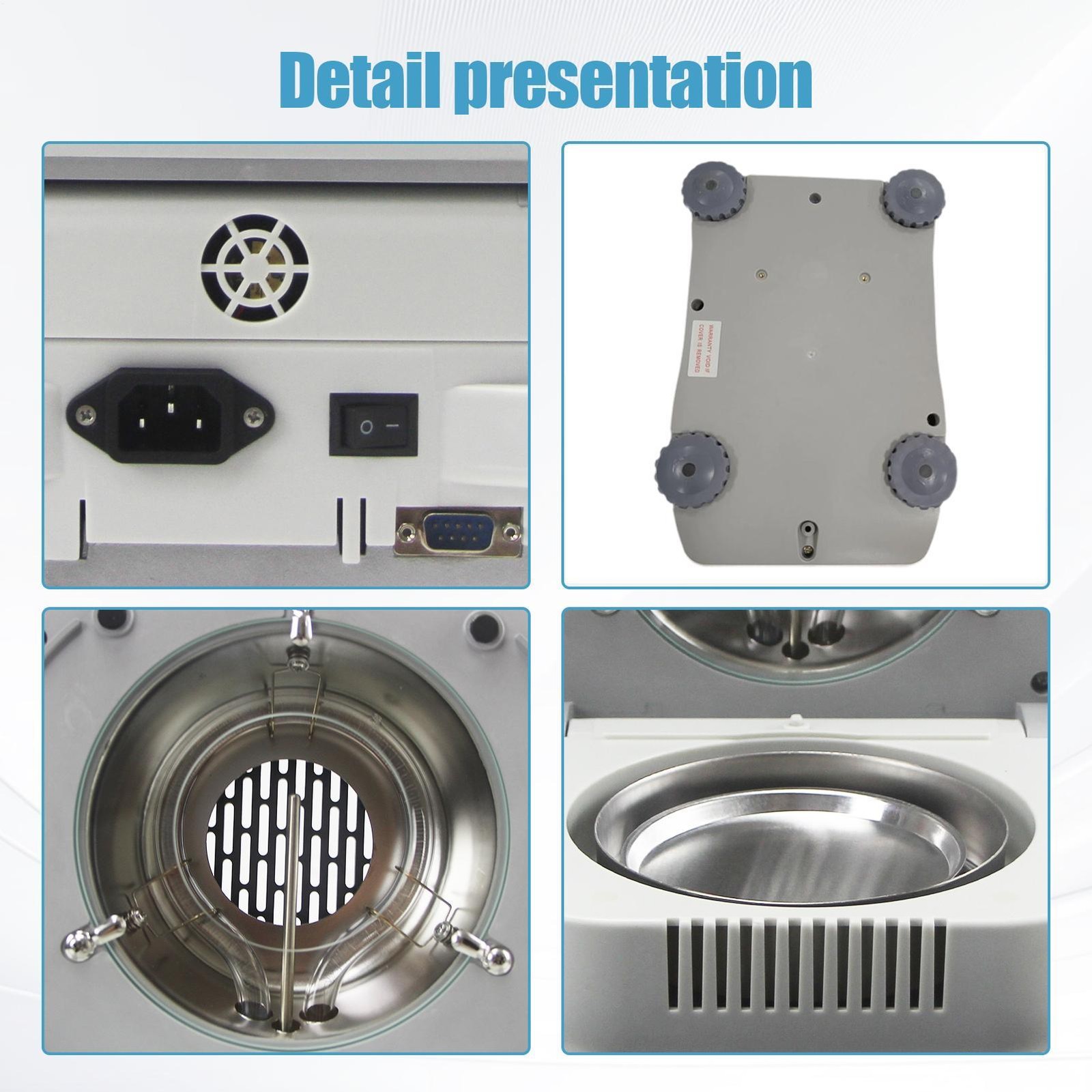 Moisture Analyzer 0.001 g 0.01% Readability 4.3-inch Touch Screen