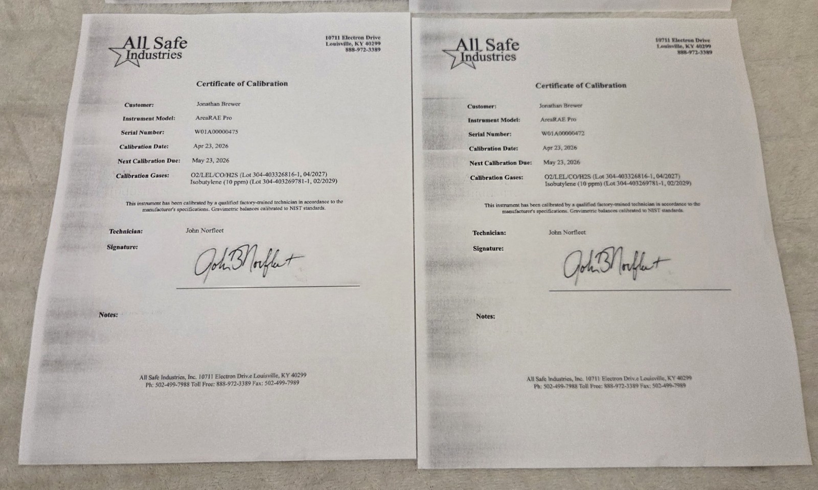 Honeywell 4 Unit AreaRAE Pro PGM-6560A CBRNE RDK Fleet w/ All Safe Certs