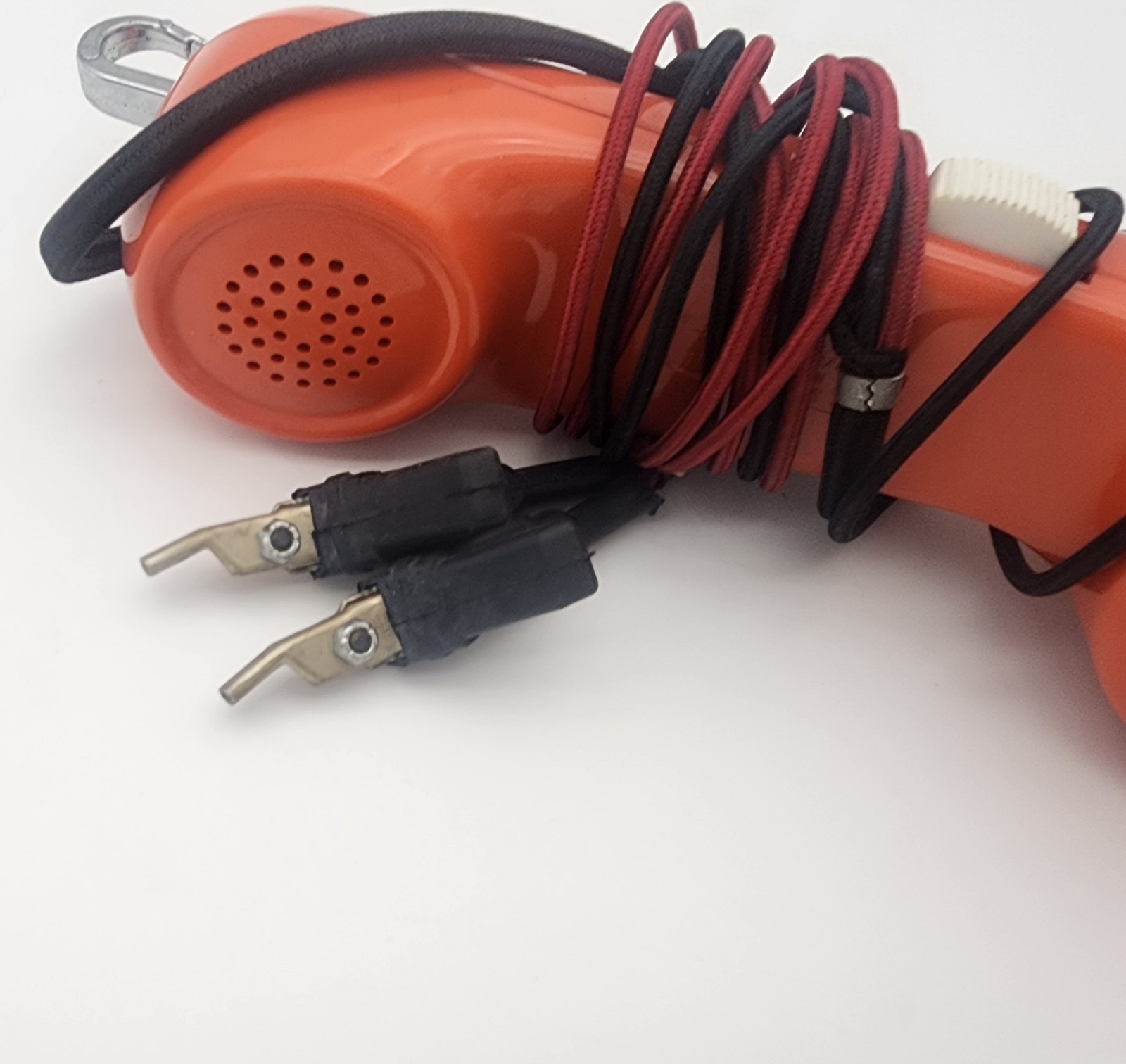 Vintage Lineman Western Electric Telephone Phone Test Bell Systems Tester Orange