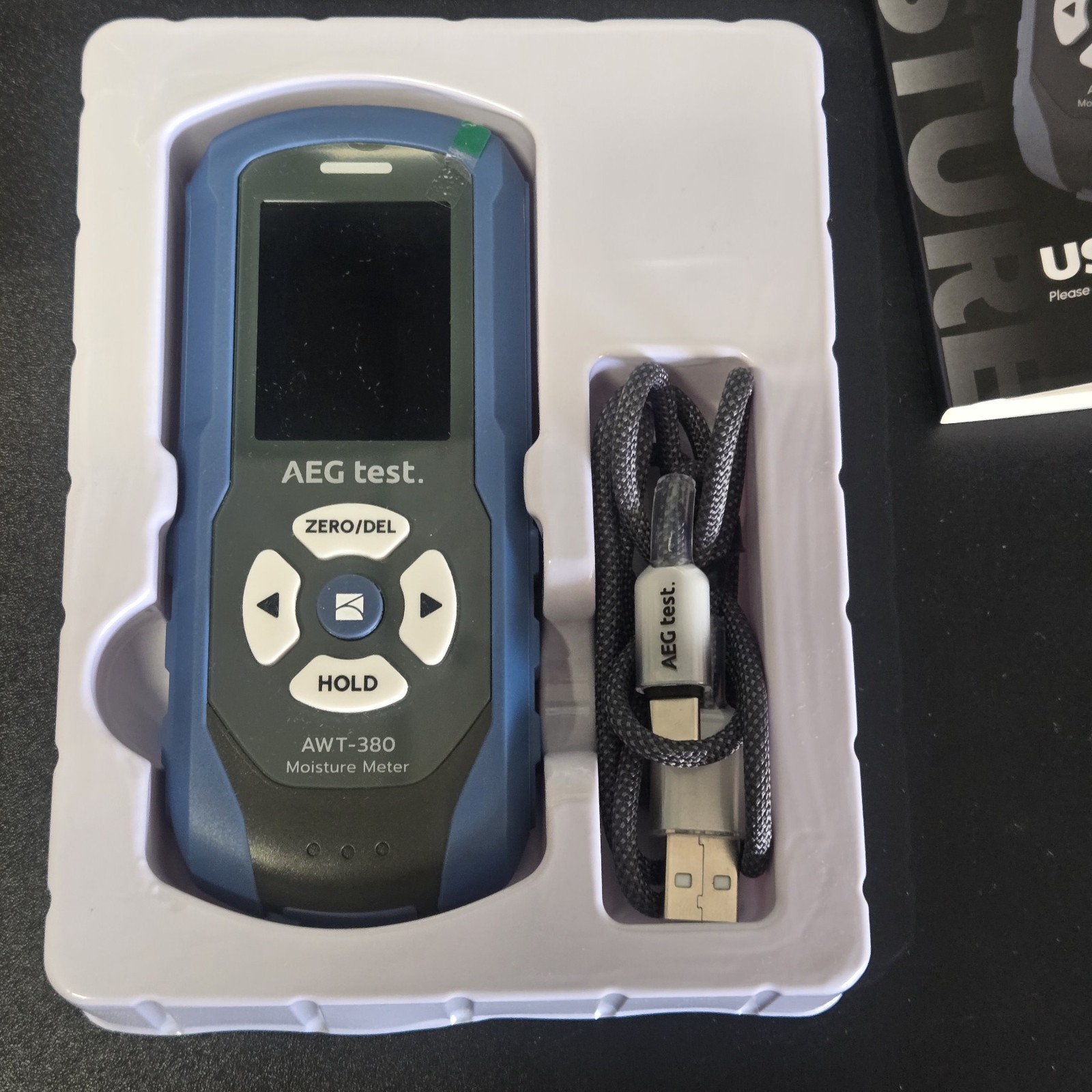 AWT-380 Rechargeable Pinless Moisture Meter for Wood, Drywall & Masonry, Wood…