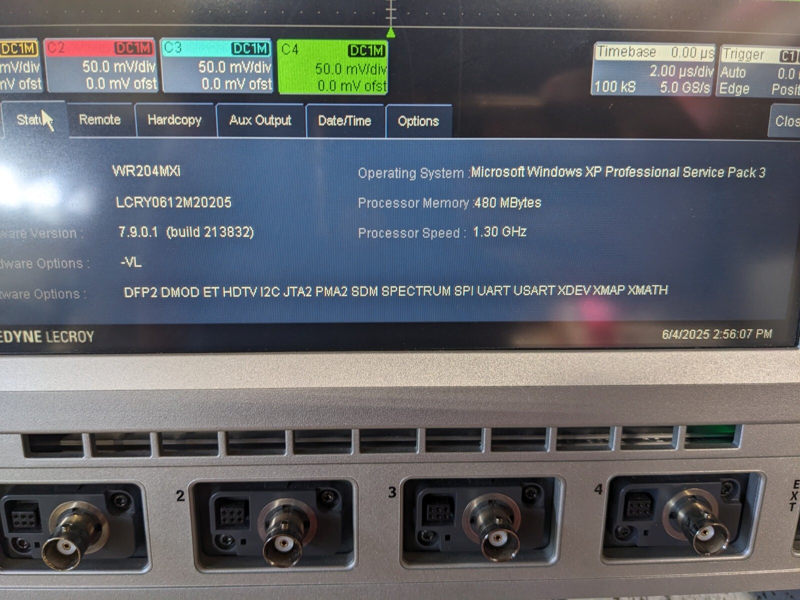 Lecroy 104MXi 1 GHz 4 channel Oscilloscope 2 GHz unlocked and with many options