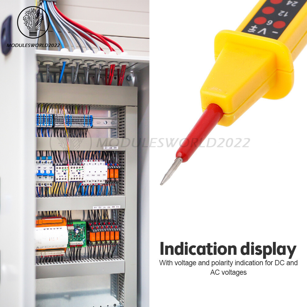 8-In-1 Car Electric Voltage Tester Detector A380 Polarity Test Pen AC DC 6V-380V