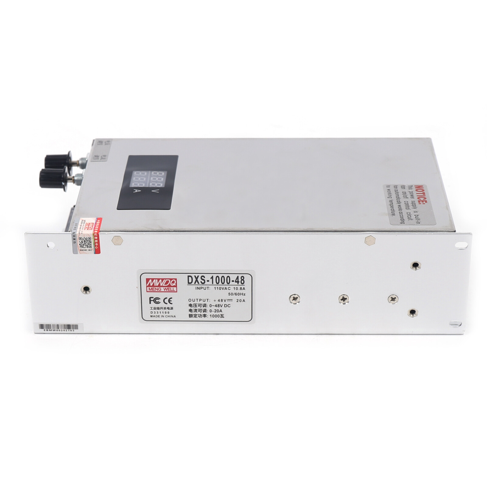 Adjustable Switching Power Supply AC DC 1000W 48V 20A Voltage and Current