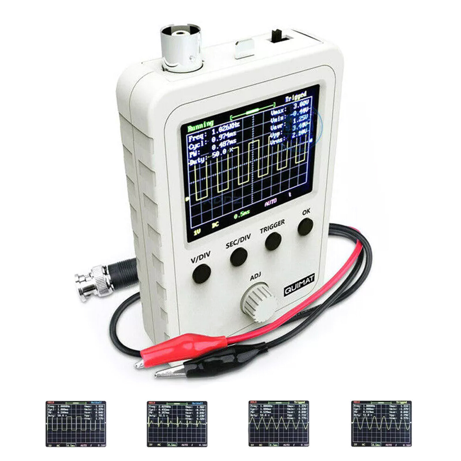 Mini Handheld Small Portable Oscilloscope Multimeter Simple Digital Diy Kit