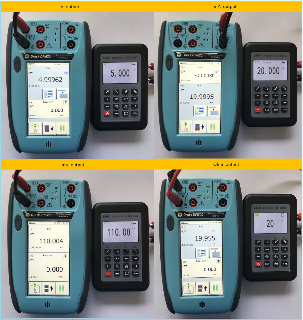 LB06 Hart Modbus 4~20mA/0~10V Process Calibrator Current Signal Generator Source