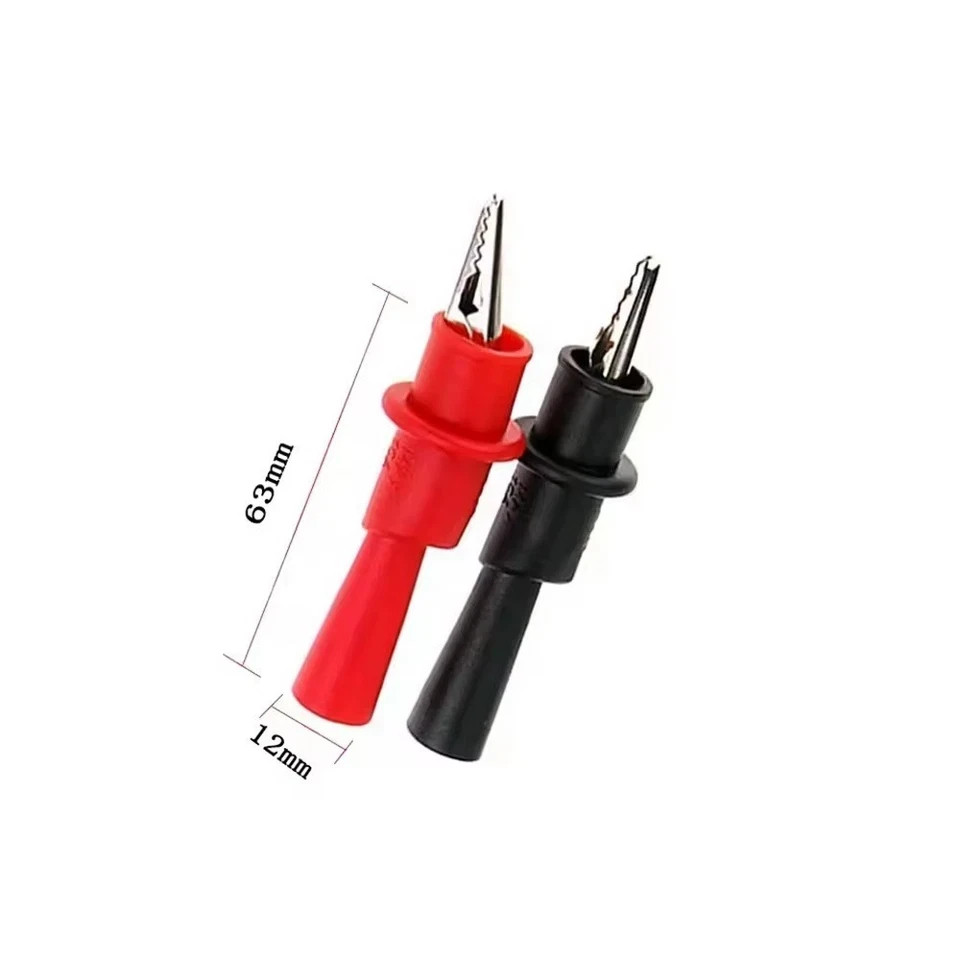 Multimeter Test Leads for Fluke Meter Electrical Alligator Clip Probes 1000V 20A