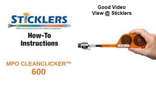 Sticklers MPO MTP 600+ MCC-CCMPO Cleanclicker for Male/Female ARRAY’s w/o pins
