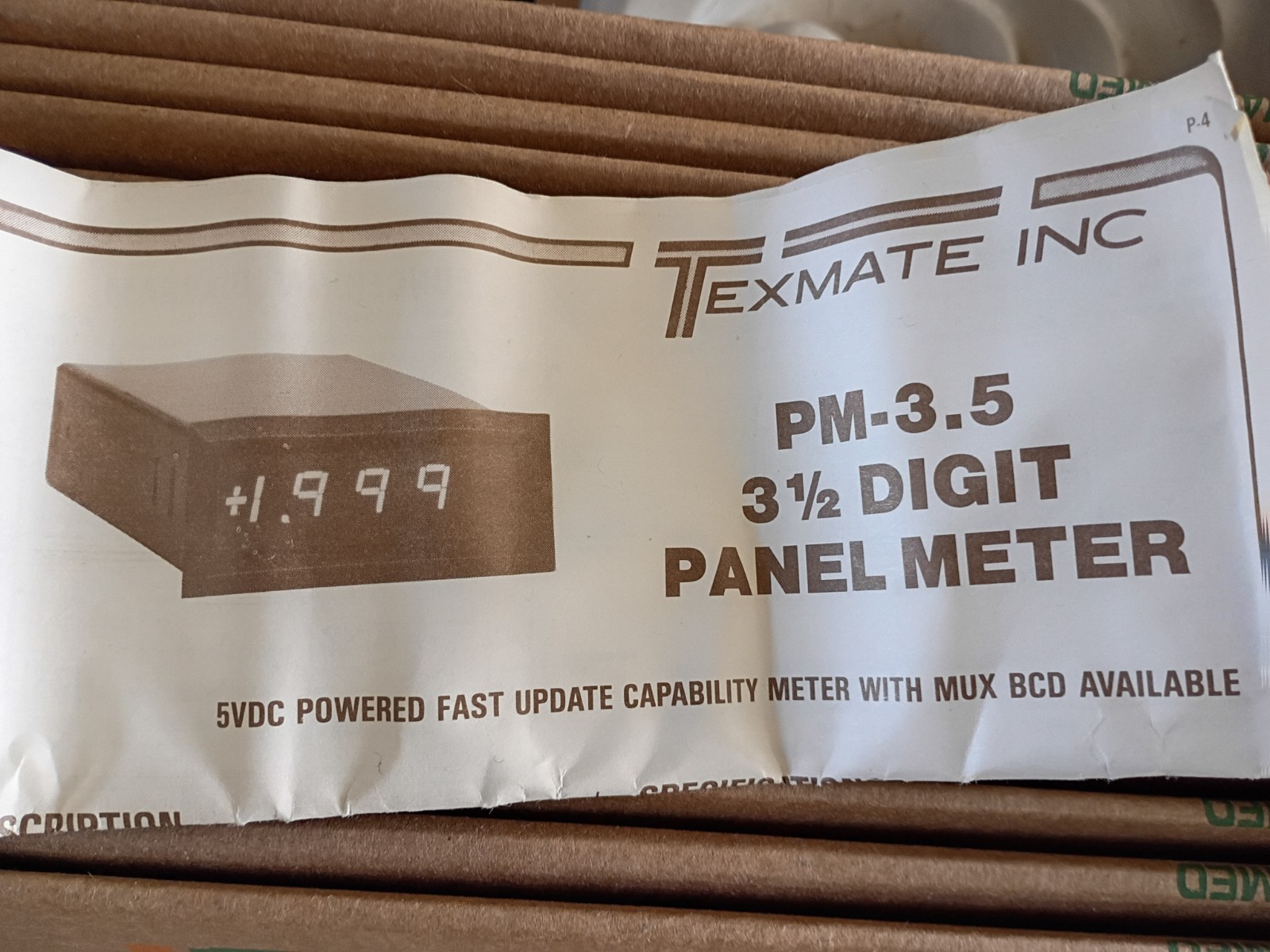 Texmate Inc PM-3.5 Screen new In Box With Paperwork