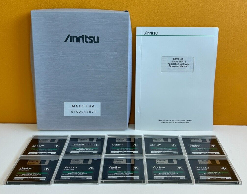 Anritsu M-W1056AE-2.0 2000 MX2210A 12 Gb/s BERTS Application Software Manual.
