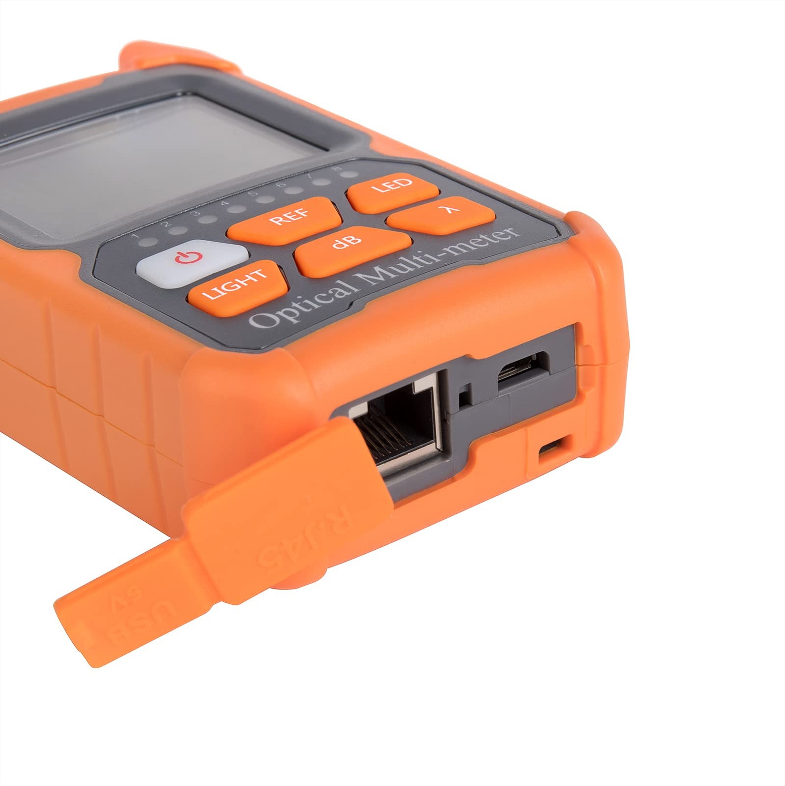 OFCN Mini 4 in 1 Portable Optical Power Meter with Visual Fault small, Orange