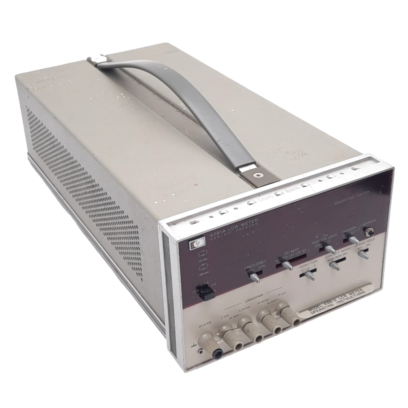 HP 4261A Digital LCR Meter, 3-1/2 Digit, 120Hz/1kHz, L-D/C-D/R, 40VA Max