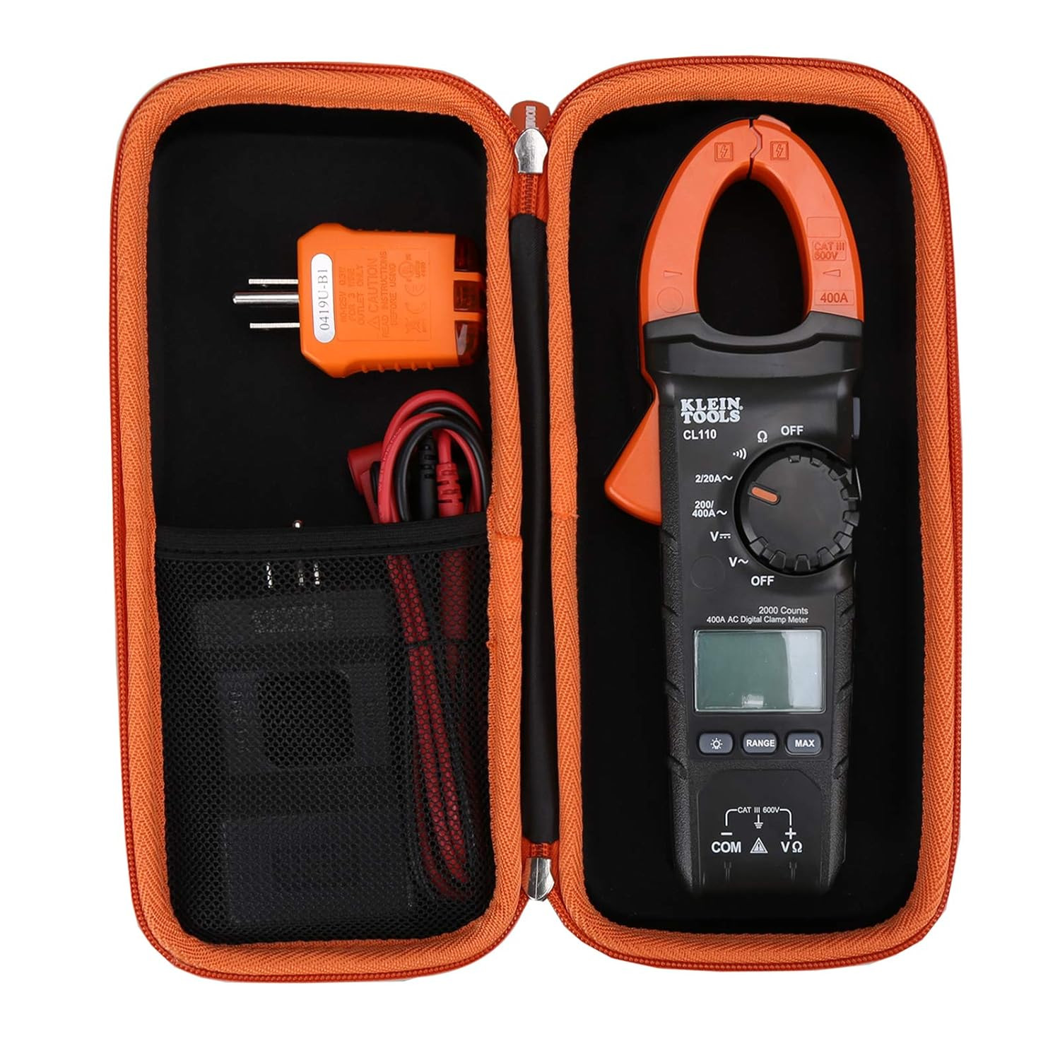 Case Compatible with Klein Tools CL120 CL110 Digital Clamp Meter, Portable Hard