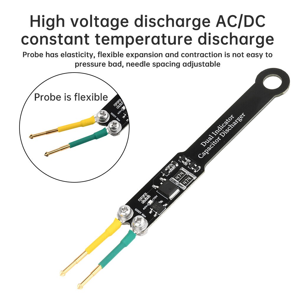 1000V Portable Capacitor Discharge Tool AC DC High Voltage Quick Discharging US