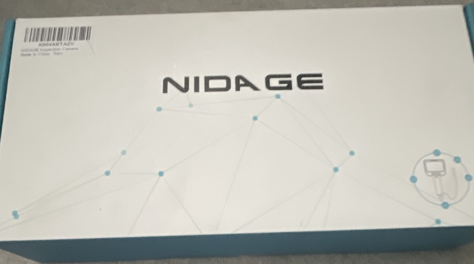 NIDAGE Semi-Rigid Borescope 10ft 0.3in 720P 2x Zoom LCD LED Lights