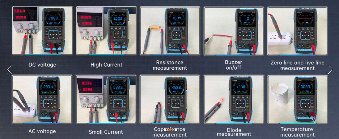 2C23T 3in1 Oscilloscope Multimeter DDS 2CH 10MHz 50MSa/s Tester