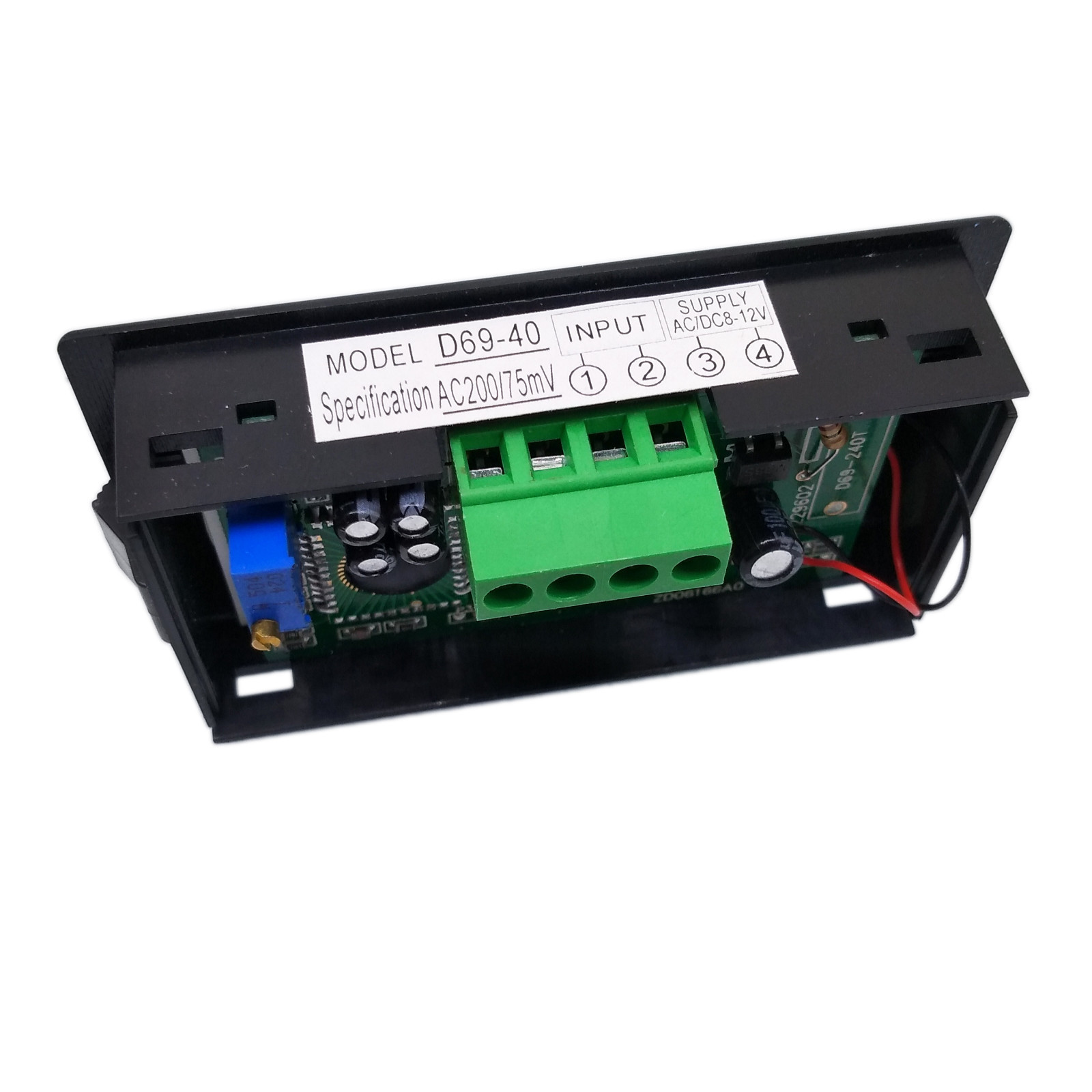 US Stock Blue LCD Digital AMP Current Panel Meter Ammeter AC 200A & Shunt
