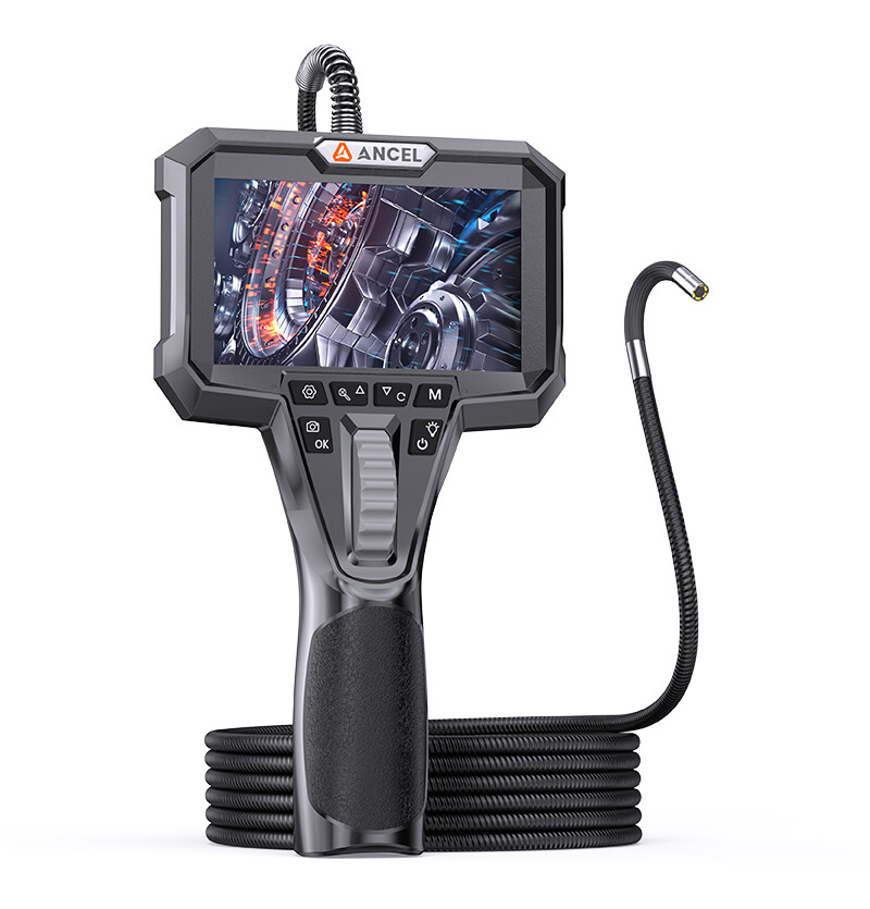 ANCEL 220° Articulating Endoscope Inspection Camera 4.3 Inch HD Borescope 6.2mm