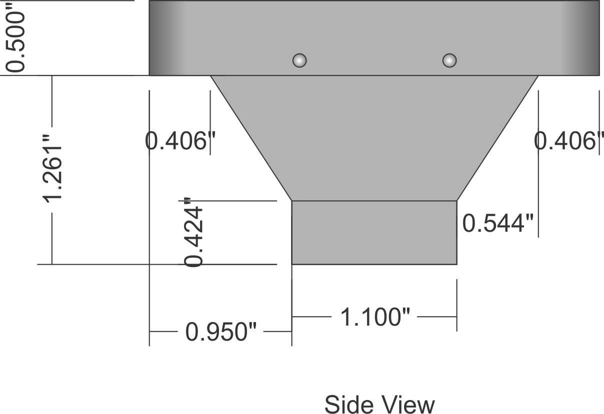 Metal Microwave Horn Antenna w/ Rectangular opening
