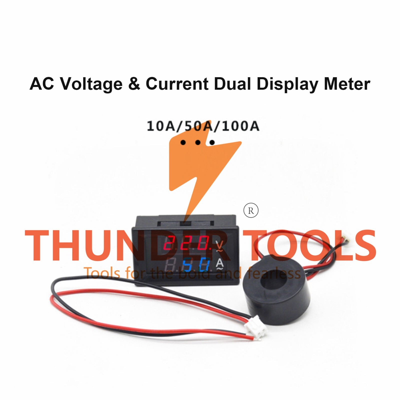 Thunder Tools Digital Double Color Blue & Red Led Display Voltmeter