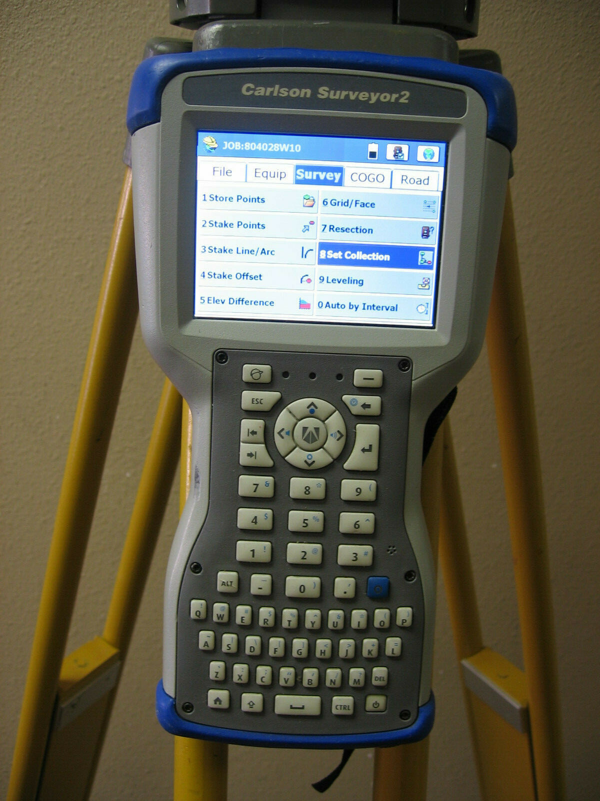 LEICA GEOMAX ZOOM80 CARLSON CR2 2″ PRISMRLESS ROBOTIC TOTAL STATION / SURVEYOR2