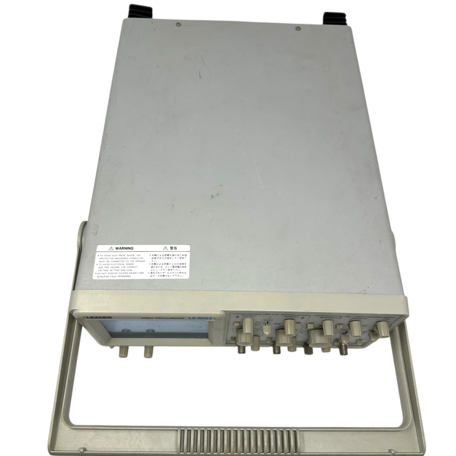 Leader LS 8022 20MHz 2-Channel Analog CRT Oscilloscope Made in Malaysia