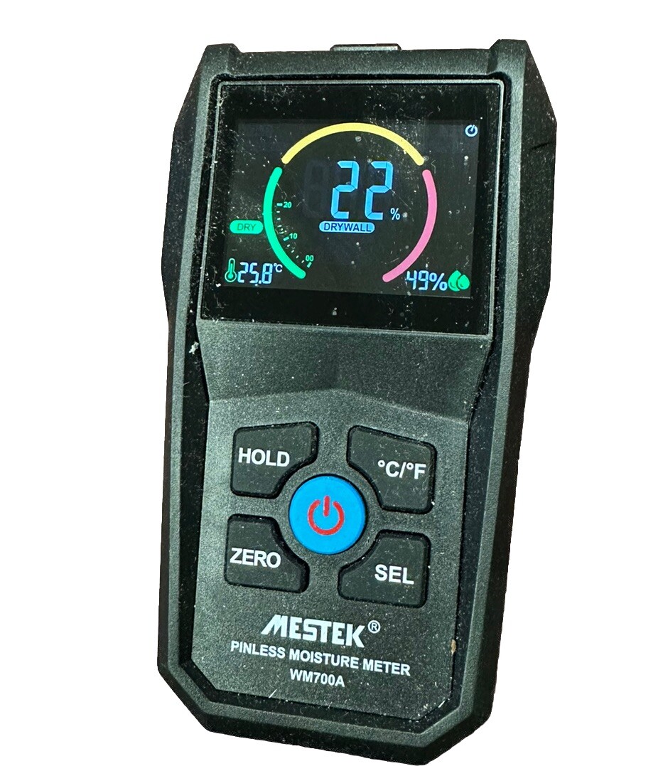 Pinless Moisture Meter Non-Destructive Moisture Detector 4 Wood Drywall Masonry