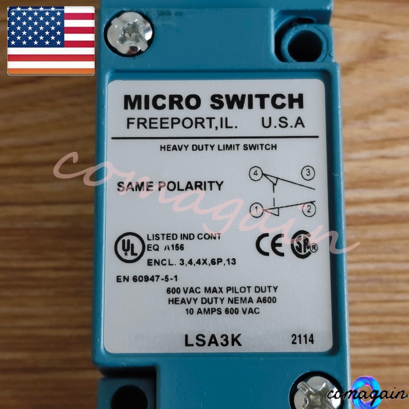 NEW LSA3K Micro Switch Heavy Duty Limit Switch 600VAC For Honeywell LSA3K