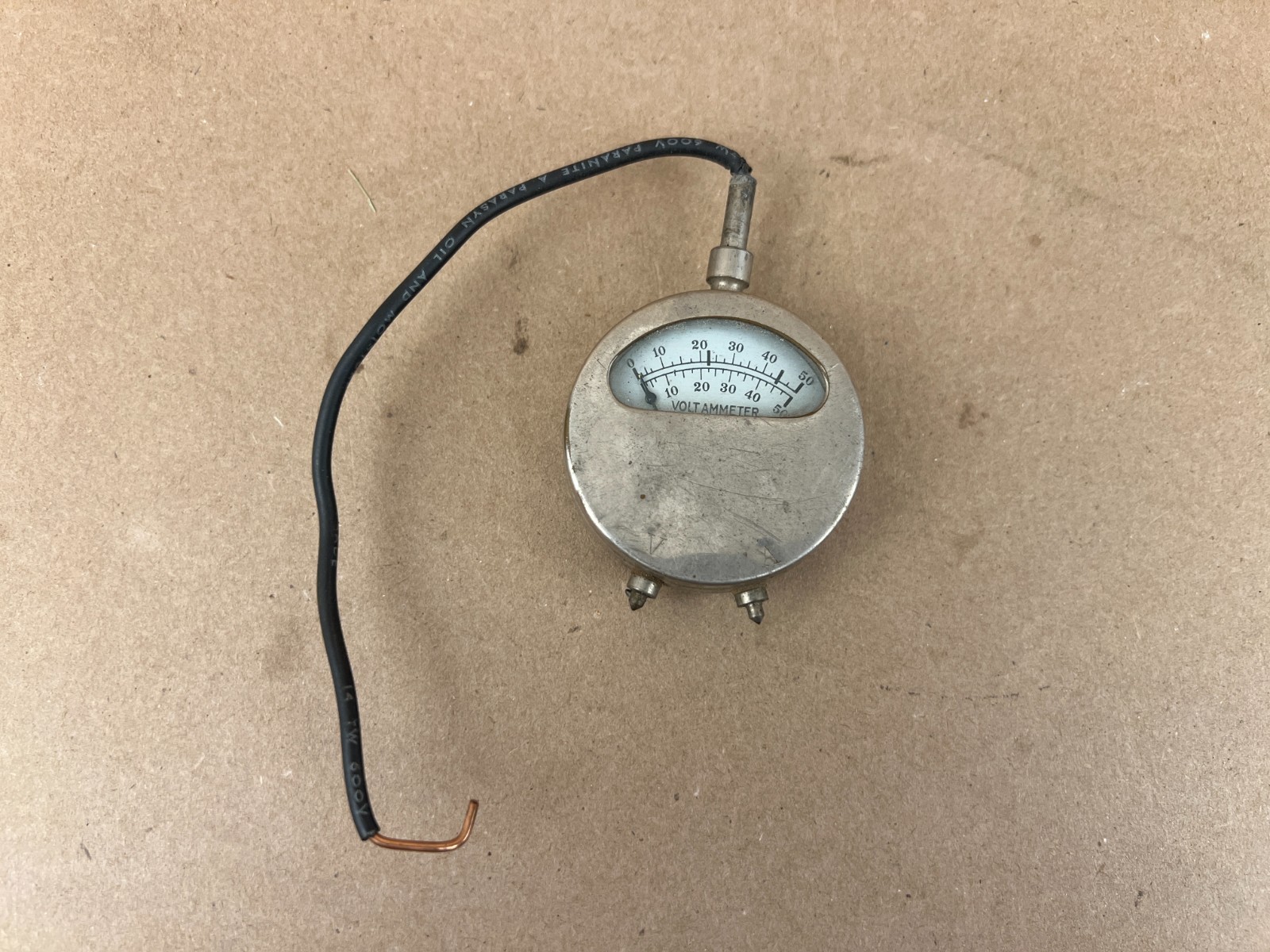 Vintage pocket volt ammeter, unbranded