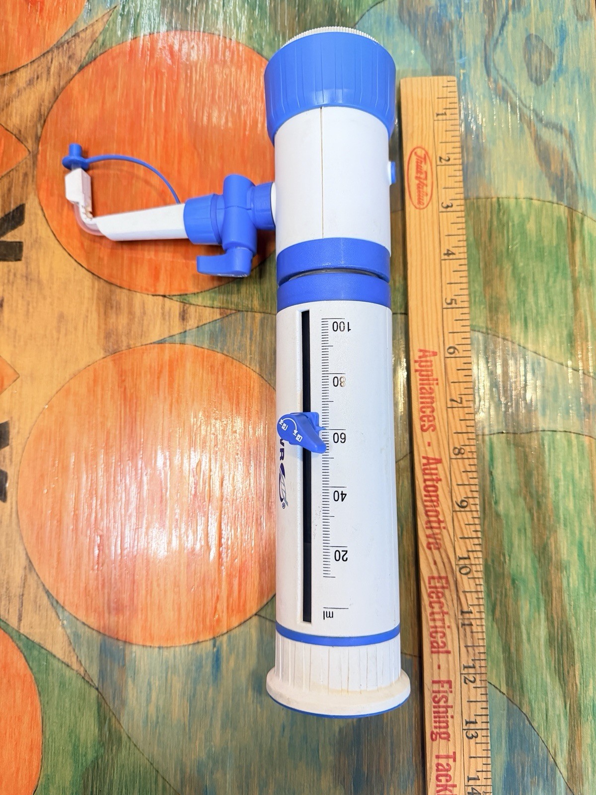 VWR Bottle Top Dispenser VOL 10-100ML White Blue