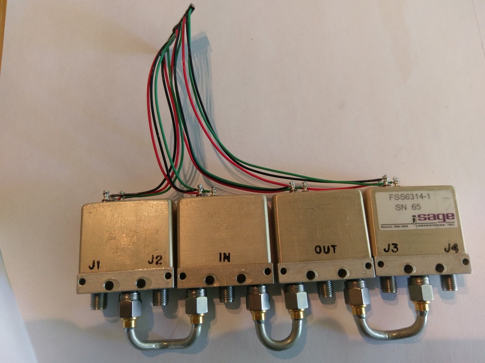 Sage FSS6314-1 Relay Semi-rigid Coax SMA 18-26.5 GHz Spectrum Microwave 119-4519