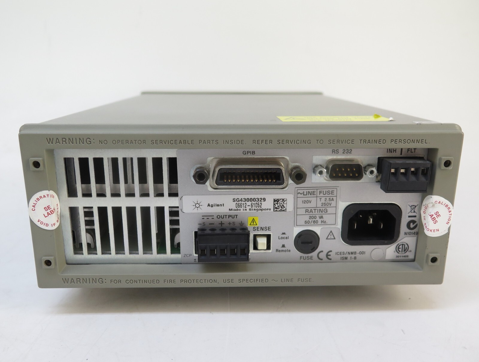 Agilent 6612C 40 Watt, System DC Power Supply 20V, 2A, HP, Keysight