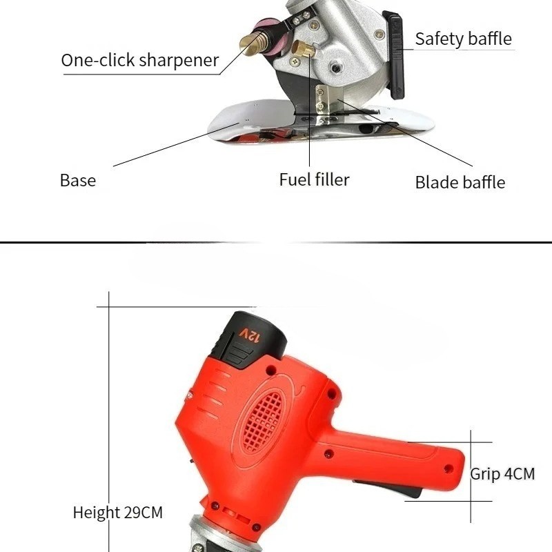 Electric Scissors Cutting Cloth Machine Electric Round Scissors Rechargeable