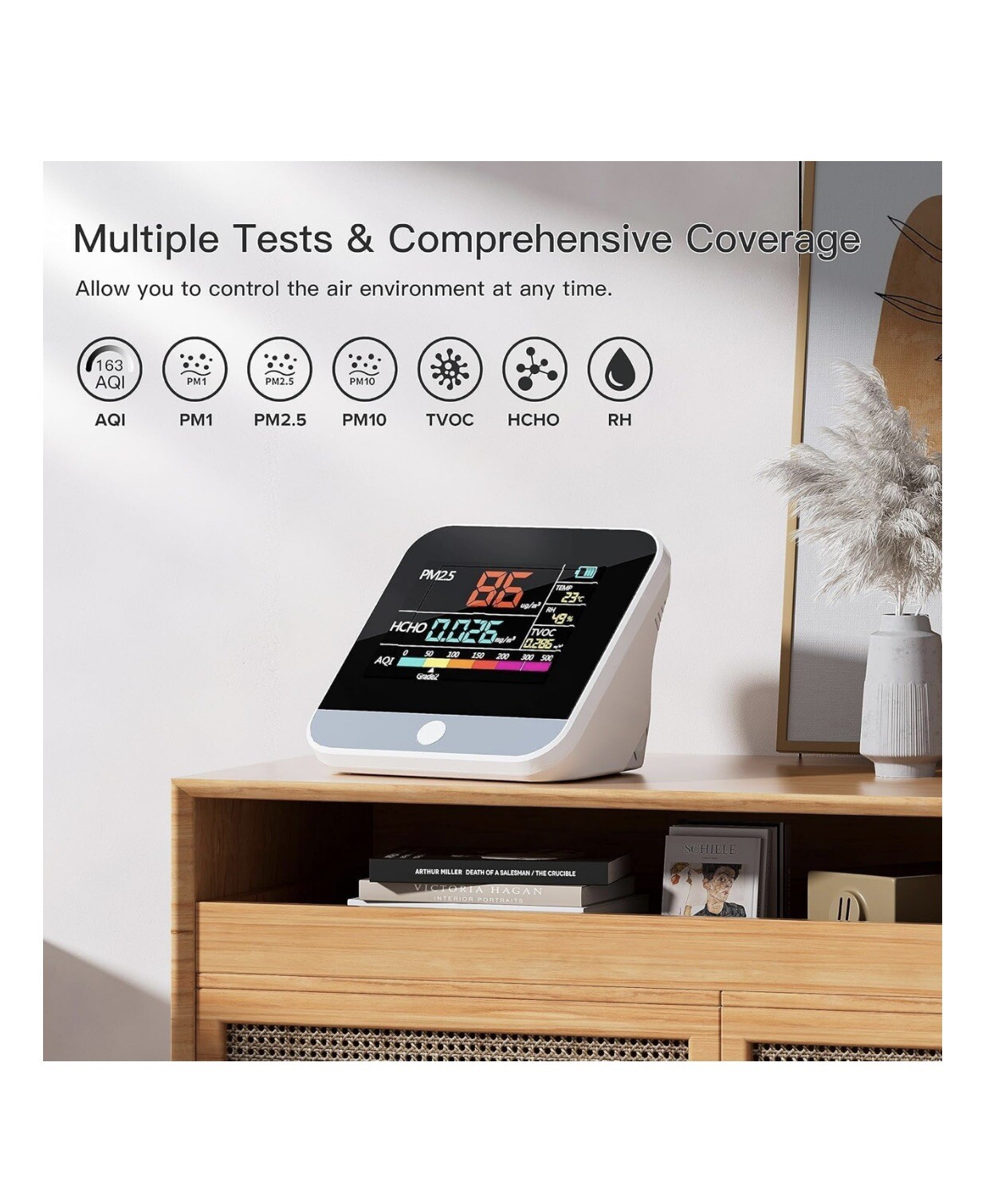 8 in 1 Professional Indoor Air Quality Monitor Indoor Portable – NEW