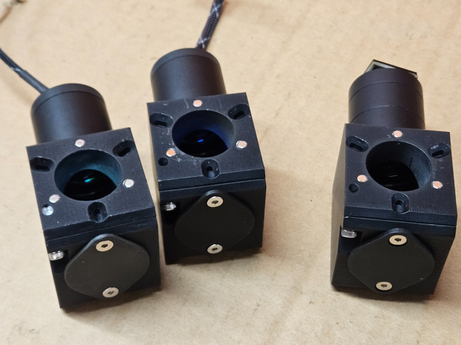 Lot of 3 Motorized Optical Filter Cubes – Fluorescence Light Path Imagining Syst